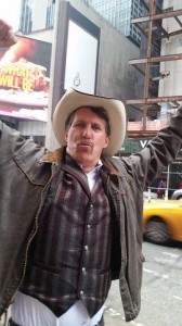 Mr. Carew is happy to be at Times Square and always ready for the next great pop-up book signing (6)