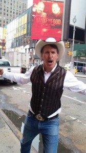Mr. Carew is happy to be at Times Square and always ready for the next great pop-up book signing (7)