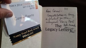 Nancy Pearl Award-Finalist Carew Papritz