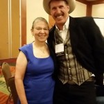 Nancy Pearl with her Award-Finalist Carew Papritz