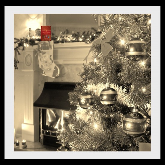Fireplace and The Legacy Letters in a Stocking - Square